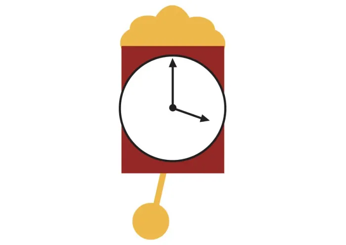 Framed Print : Digital illustration representing pendulum clock showing 4 o clock Framed Print : Digital illustration representing pendulum clock showing 4 o clock