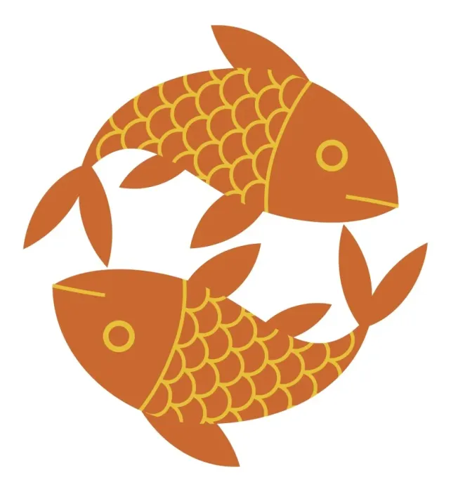 Framed Print : Digital illustration representing two scaly goldfish Framed Print : Digital illustration representing two scaly goldfish