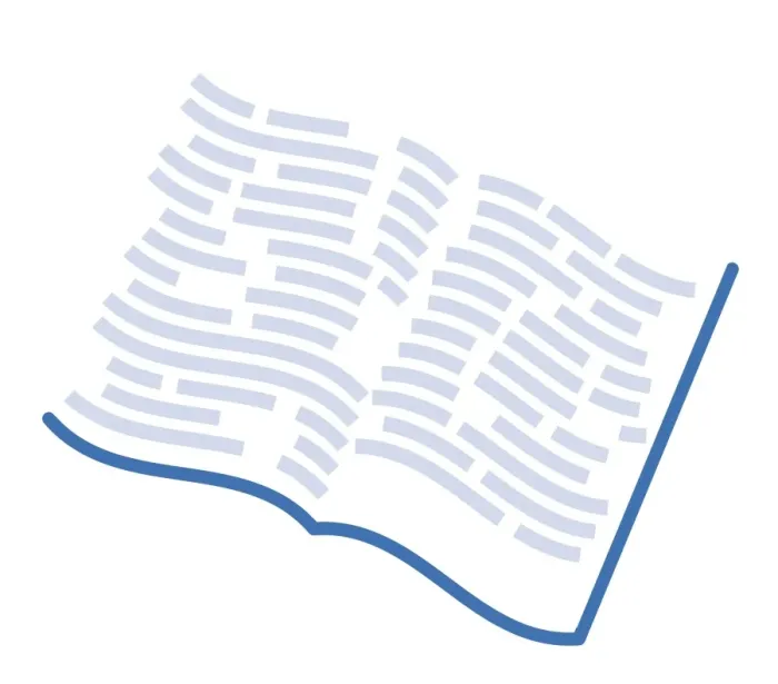 Framed Print : Digital illustration representing text on pages of open book Framed Print : Digital illustration representing text on pages of open book
