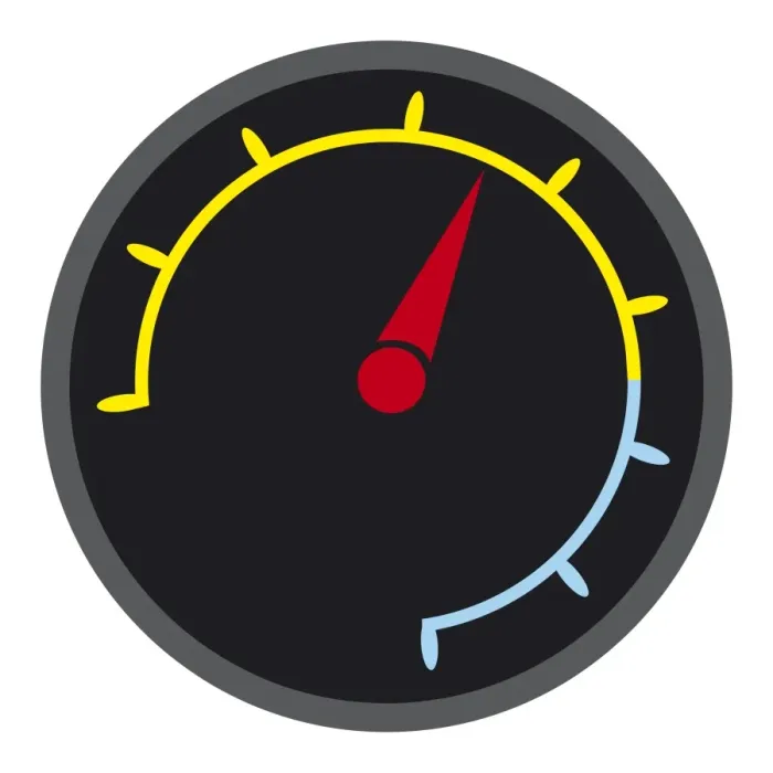 Framed Print : Digital illustration of a speedometer Framed Print : Digital illustration of a speedometer