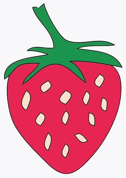 Digital illustration of strawberry