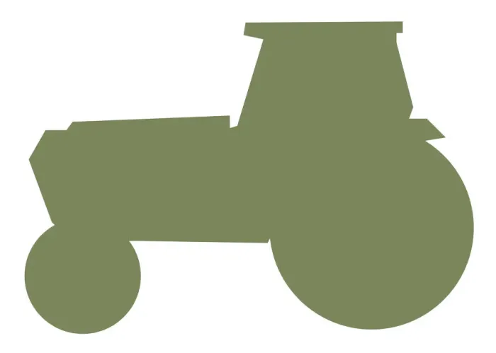 Framed Print : Digital illustration of tractor Framed Print : Digital illustration of tractor