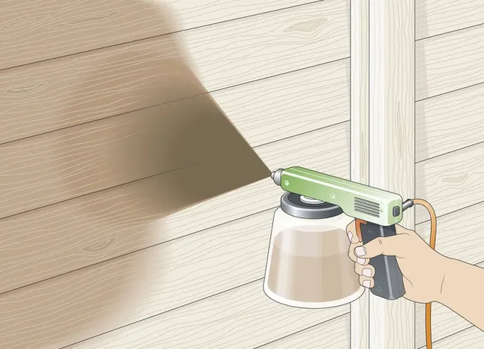 Framed Print : Digital illustration of using spray gun to carefully apply creosote on to garden fence Framed Print : Digital illustration of using spray gun to carefully apply creosote on to garden fence