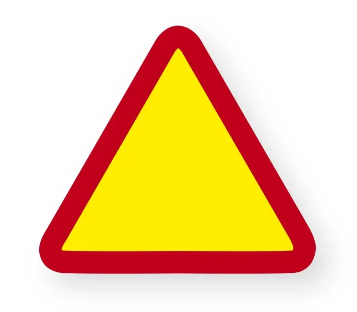 Framed Print : Digital illustration of warning sign Framed Print : Digital illustration of warning sign