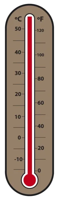 Framed Print : Digital illustration of weather thermometer showing 58 degrees Framed Print : Digital illustration of weather thermometer showing 58 degrees