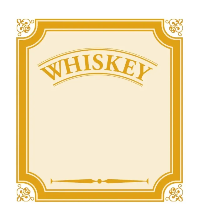 Framed Print : Digital illustration of whiskey label Framed Print : Digital illustration of whiskey label