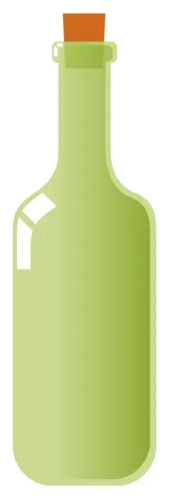 Framed Print : Digital illustration of wine bottle with cork Framed Print : Digital illustration of wine bottle with cork