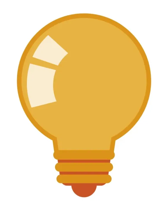 Framed Print : Digital illustration of yellow lightbulb Framed Print : Digital illustration of yellow lightbulb