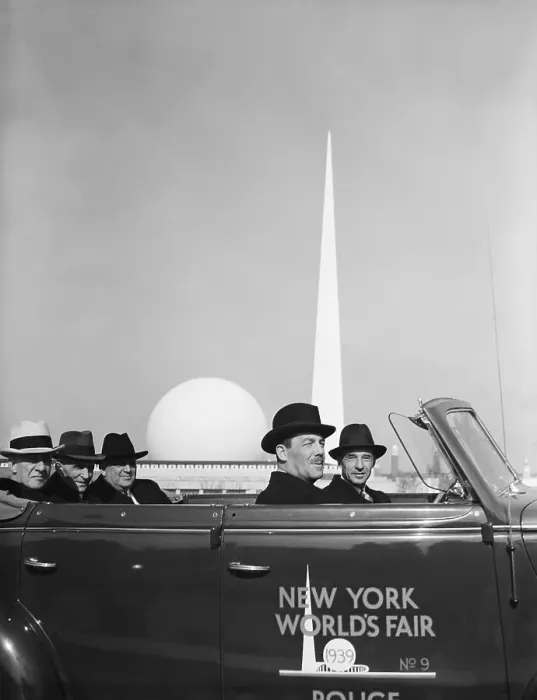 Framed Print : Dignitaries Drive Through World's Fair Framed Print : Dignitaries Drive Through World's Fair
