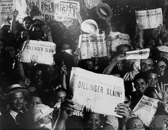 Framed Print : Dillinger Slain! Framed Print : Dillinger Slain!
