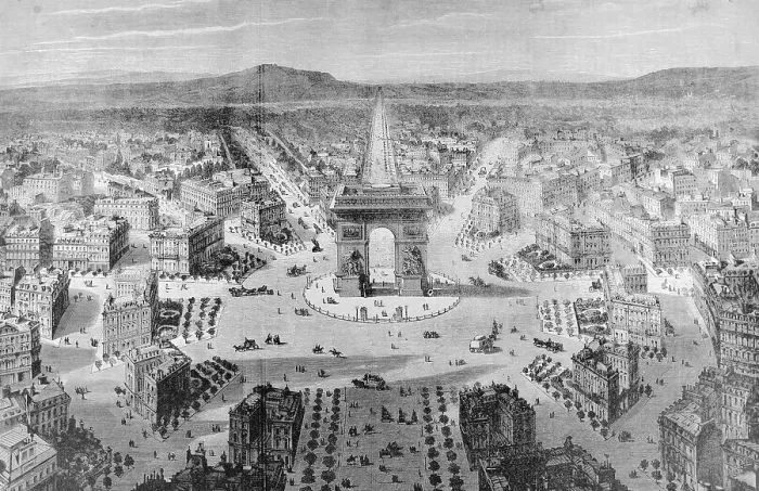 Framed Print : Dimensional View of Place De La Concorde Framed Print : Dimensional View of Place De La Concorde