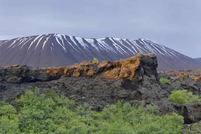 Framed Print : Dimmuborgir lava formations, Hverfjall ash crater, Skutustaoir, Northeastern Region, Iceland Framed Print : Dimmuborgir lava formations, Hverfjall ash crater, Skutustaoir, Northeastern Region, Iceland