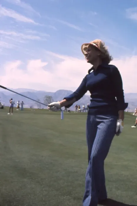 Framed Print : Dinah Shore Playing Golf Framed Print : Dinah Shore Playing Golf