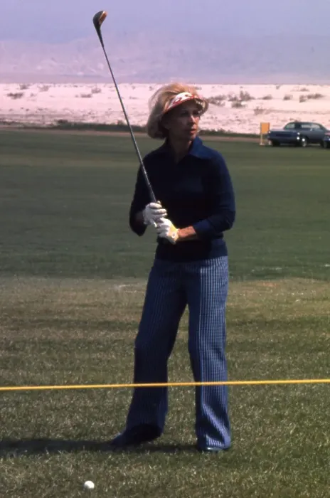 Framed Print : Dinah Shore Playing Golf