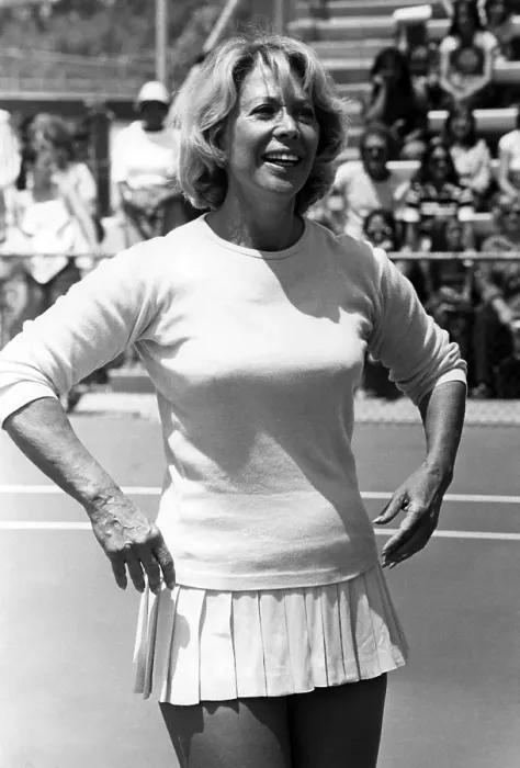 Framed Print : Dinah Shore Playing Tennis Framed Print : Dinah Shore Playing Tennis