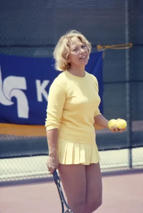 Framed Print : Dinah Shore Playing Tennis Framed Print : Dinah Shore Playing Tennis