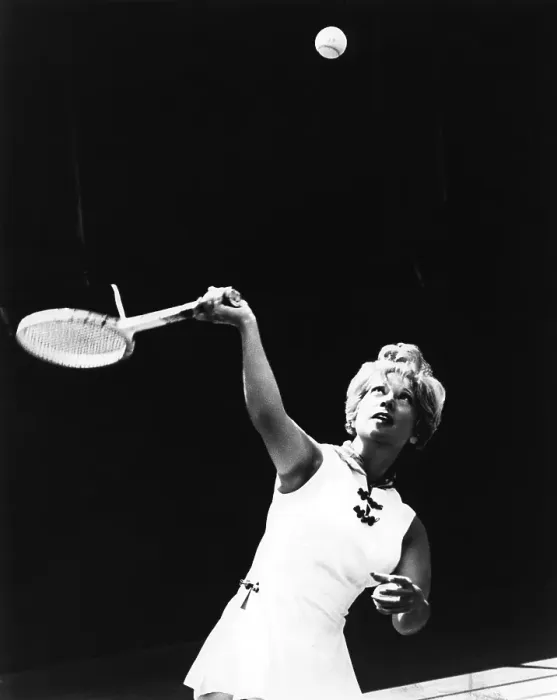 Framed Print : Dinah Shore Playing Tennis