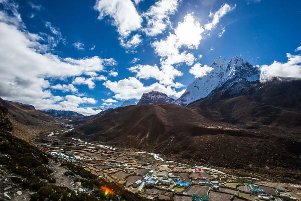 Dingboche, Everest base camp trek, Himalayas, Nepal, Colour Image, Color Image, Photography