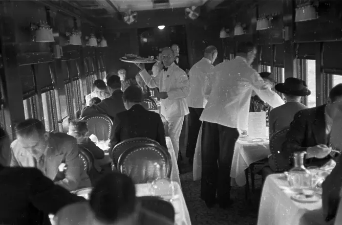 Framed Print : Dining Car Framed Print : Dining Car