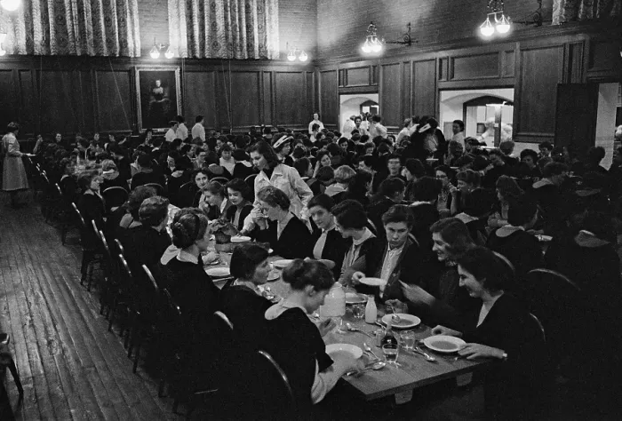 Framed Print : Dining At Girton Framed Print : Dining At Girton