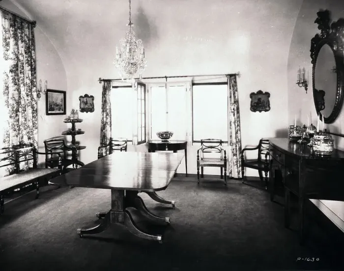 Framed Print : Dining Room at Pickfair Framed Print : Dining Room at Pickfair