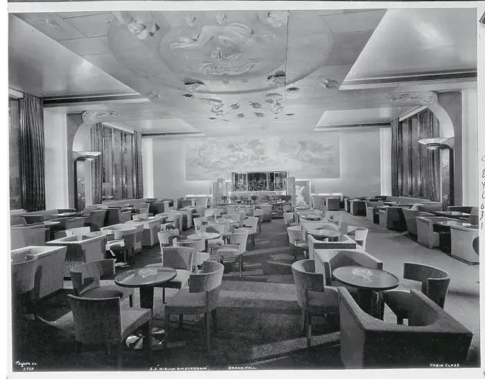 Framed Print : Dining Room of SS Nieuw Amsterdam Framed Print : Dining Room of SS Nieuw Amsterdam