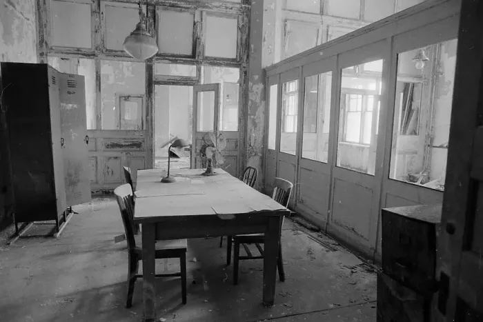 Framed Print : Dining Room Table with Chairs Around it Framed Print : Dining Room Table with Chairs Around it