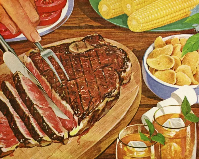Framed Print : Dinner with Grilled Steak Framed Print : Dinner with Grilled Steak