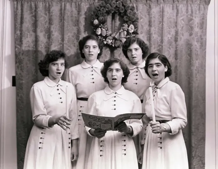 Framed Print : The Dionne Quintuplets Singing Framed Print : The Dionne Quintuplets Singing
