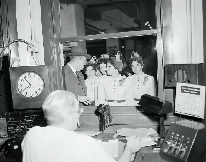 Framed Print : Dionne Quintuplets at Subway Control Room Window Framed Print : Dionne Quintuplets at Subway Control Room Window
