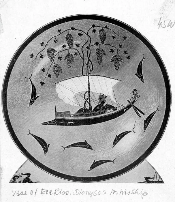 Framed Print : Dionysos In His Ship Framed Print : Dionysos In His Ship