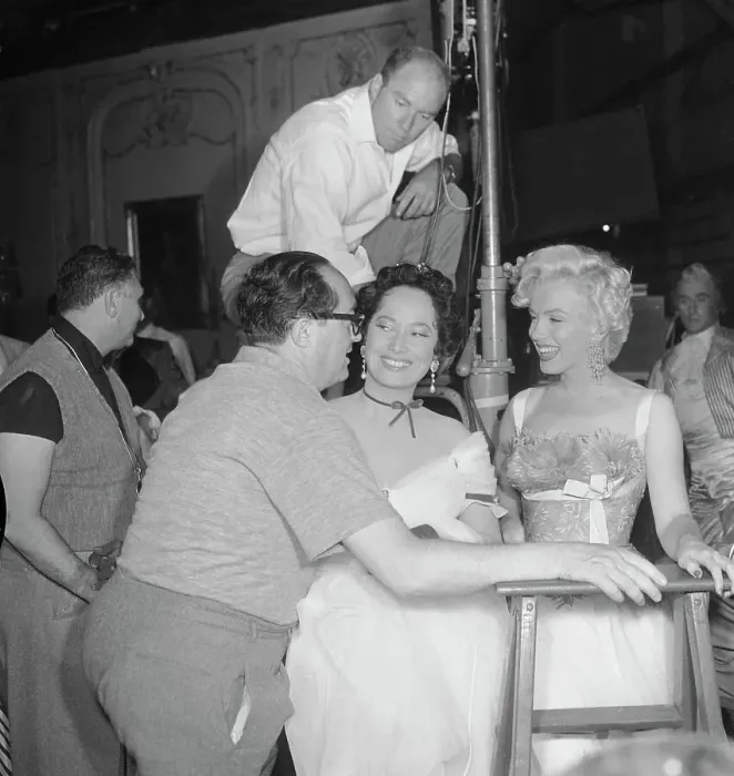 Framed Print : Director Henry Koster Joking with Marilyn Monroe Framed Print : Director Henry Koster Joking with Marilyn Monroe