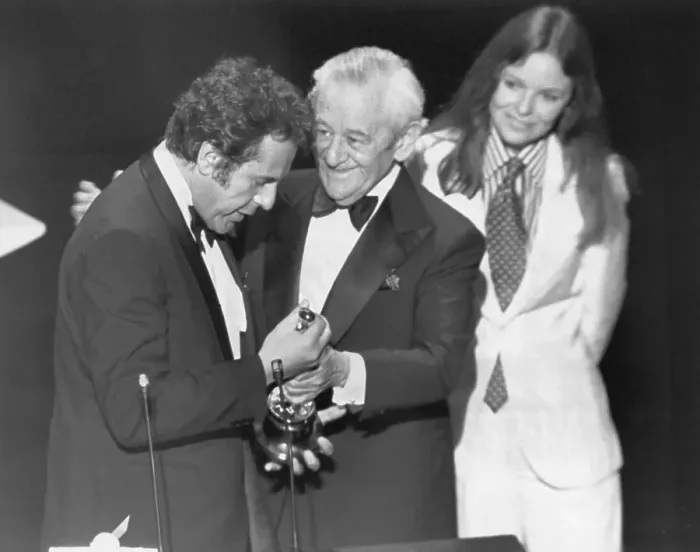Framed Print : Director Milos Forman Receiving Award Framed Print : Director Milos Forman Receiving Award
