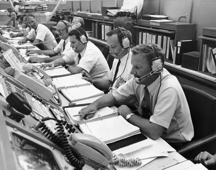 Framed Print : Directors Monitor Apollo in Control Room Framed Print : Directors Monitor Apollo in Control Room