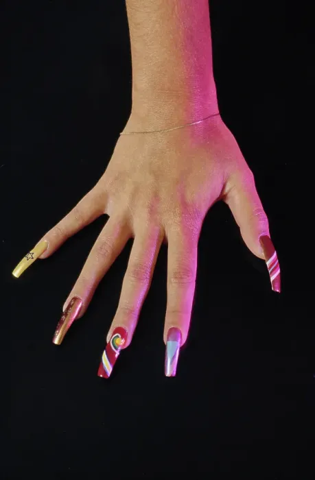 Framed Print : Disco Nails Framed Print : Disco Nails
