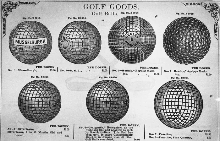 Framed Print : Display with Prices for Early Made Golf Balls Framed Print : Display with Prices for Early Made Golf Balls