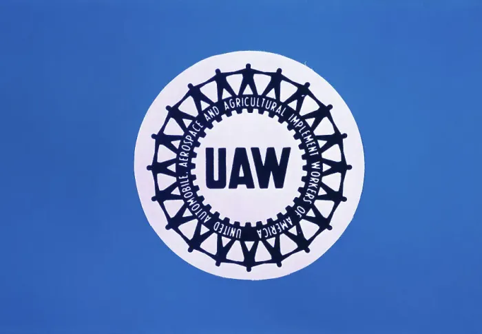 Framed Print : Display of UAW Symbol Framed Print : Display of UAW Symbol