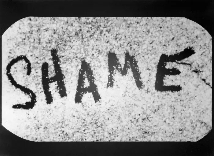 Framed Print : Display of Word Shame in Bold Letters Framed Print : Display of Word Shame in Bold Letters