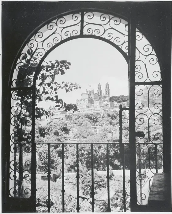 Framed Print : Distant Church Site from Elaborate Window Framed Print : Distant Church Site from Elaborate Window