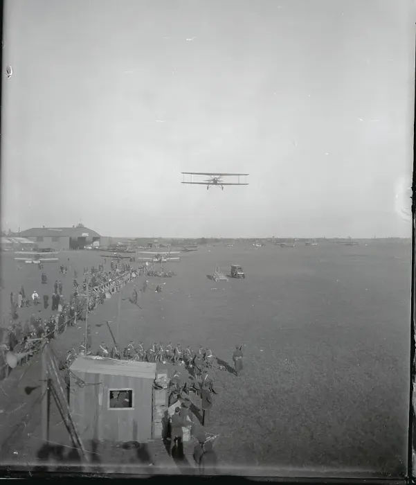 Framed Print : Distant View of Military Craft and Setup for Race Event Framed Print : Distant View of Military Craft and Setup for Race Event