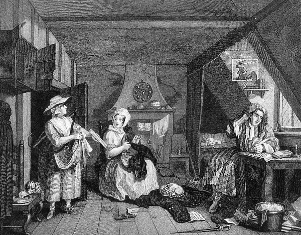 The Distressed Poet, by William Hogarth