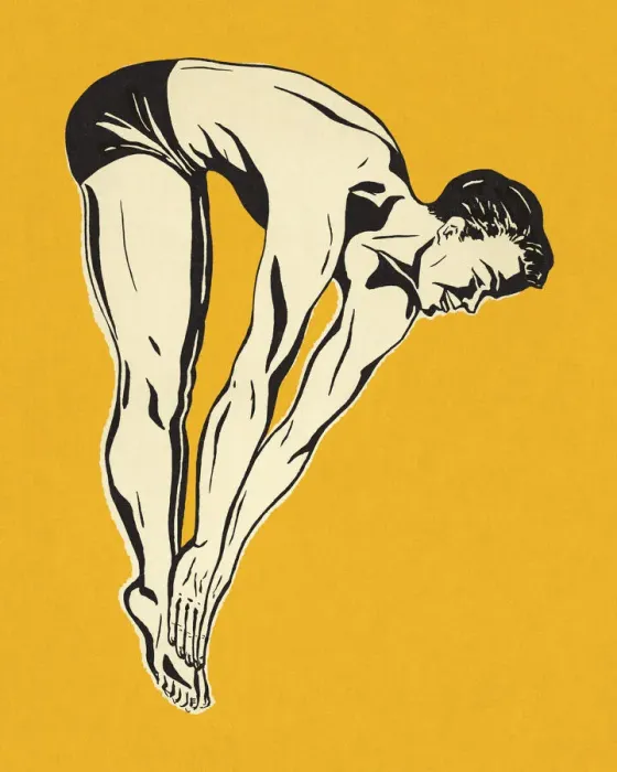 Framed Print : Diver