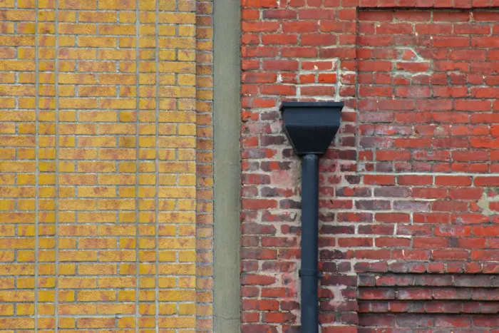 Framed Print : Divided Brick Wall