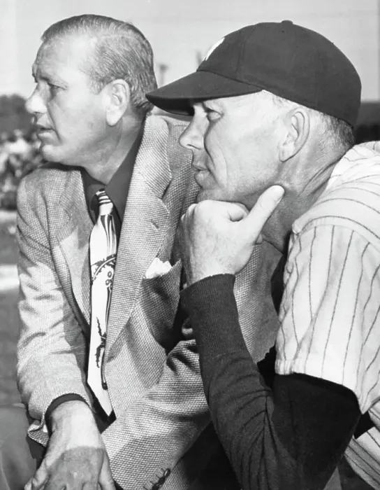 Framed Print : Dizzy Dean and Bill Dickey Watching Practice Framed Print : Dizzy Dean and Bill Dickey Watching Practice