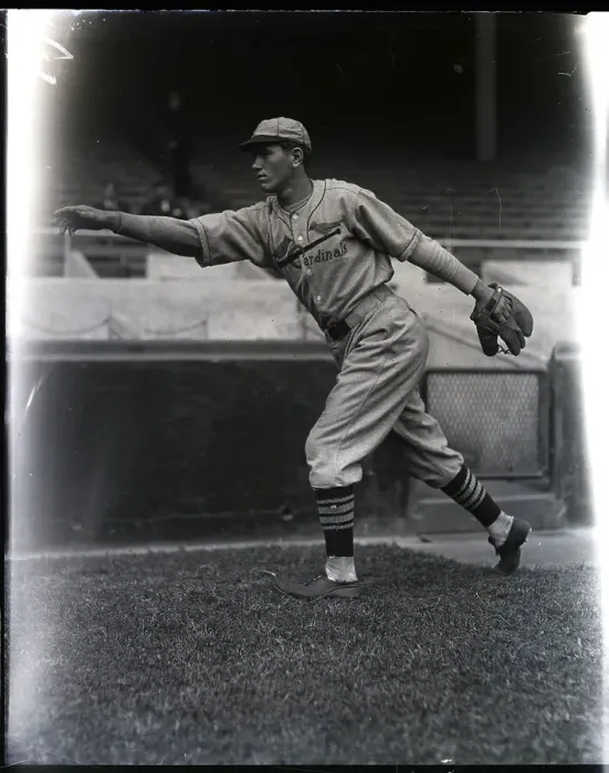 Framed Print : Dizzy Dean In Pitching Pose As Young Man Framed Print : Dizzy Dean In Pitching Pose As Young Man