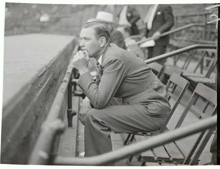 Framed Print : Dizzy Dean Sitting on Bleachers Framed Print : Dizzy Dean Sitting on Bleachers