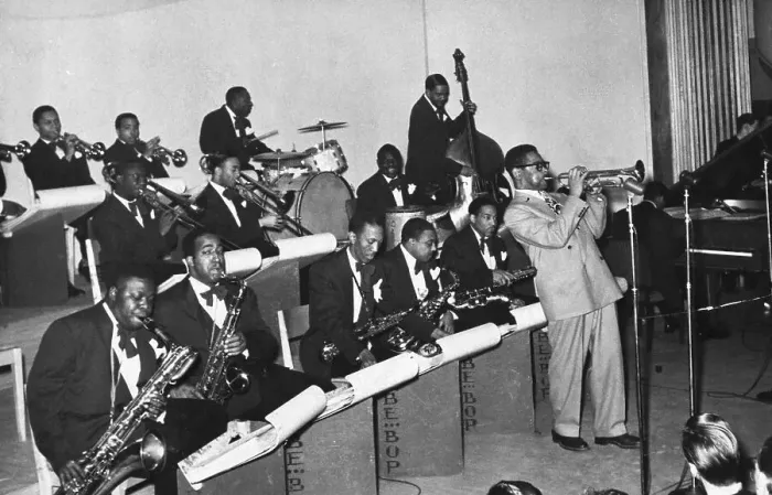 Framed Print : Dizzy Gillespie and Orchestra Framed Print : Dizzy Gillespie and Orchestra