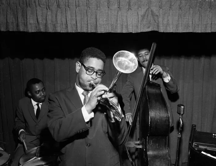 Framed Print : Dizzy Gillespie Performing Framed Print : Dizzy Gillespie Performing