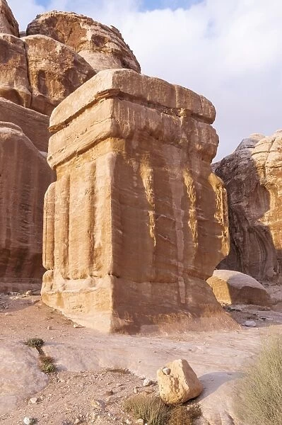 A Djinn (spirit) Block or God Block, Petra, Jordan