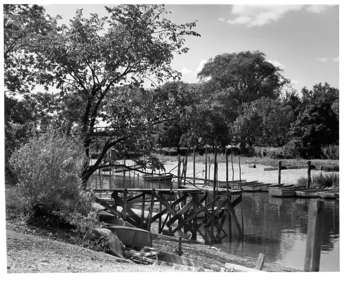 Framed Print : Dock At Princess Bay At Staten Island In New York